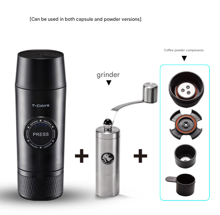T-Colors Color Charging Portable Coffee Machine