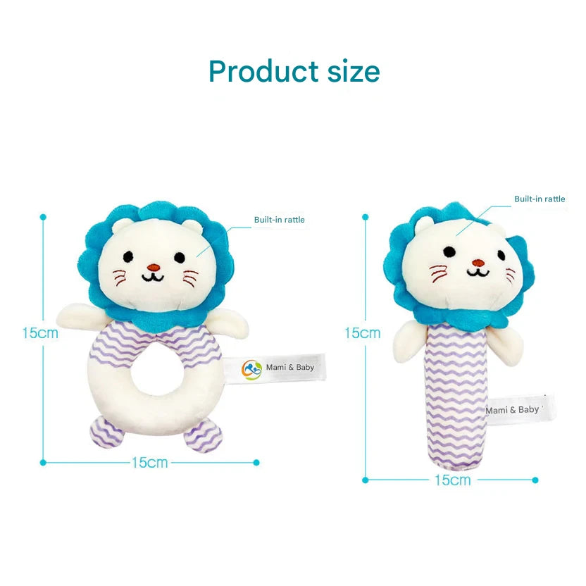 Infant And Toddler Toy Crinkle Paper BB Stick Hand Shaker Set