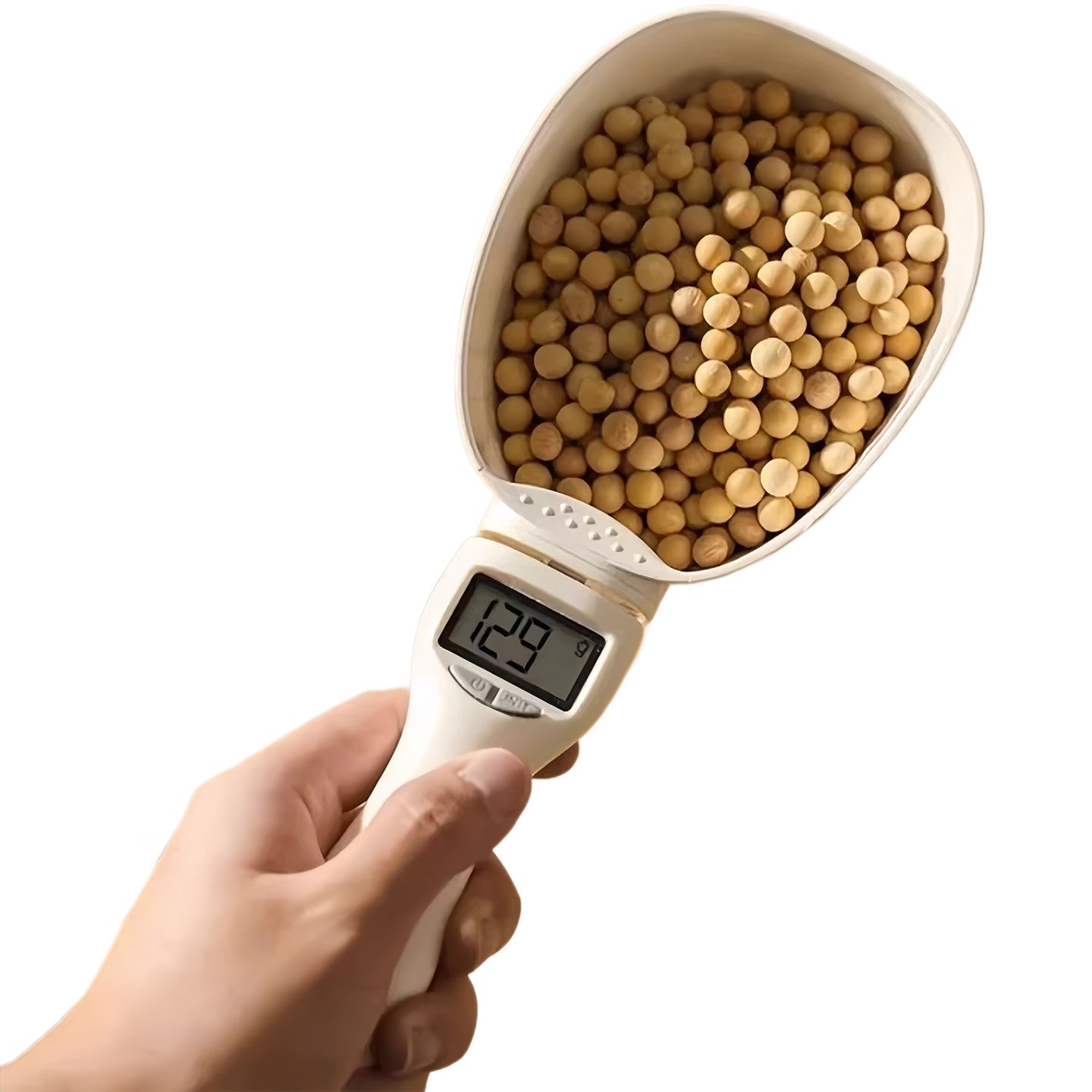 2-in-1 Precision Kitchen Scale & Detachable Measuring Spoon