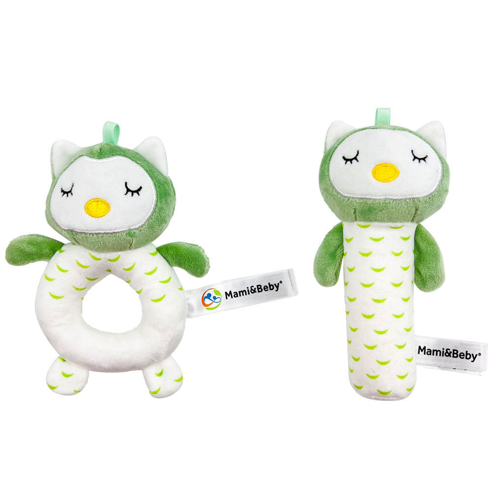 Infant And Toddler Toy Crinkle Paper BB Stick Hand Shaker Set